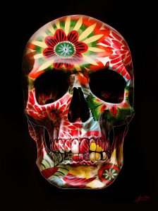 70s-Floral-Skull-by-Gerrard-King